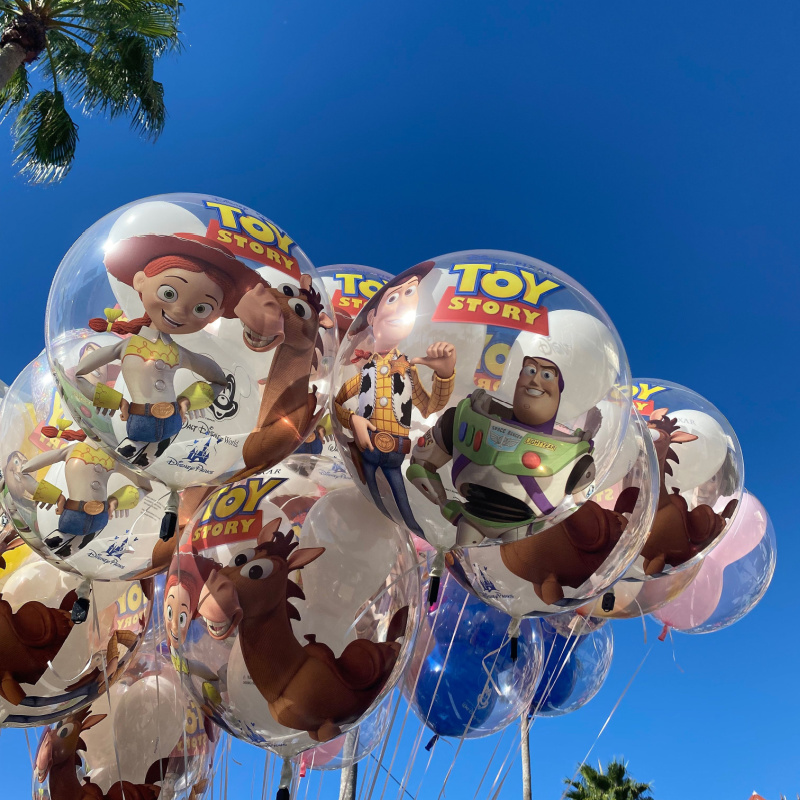 A bunch of balloons in Walt Disney World