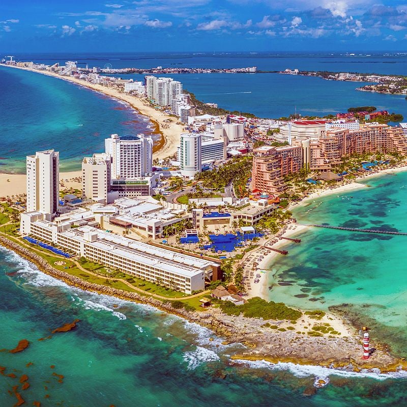 The city of Cancun, Mexico