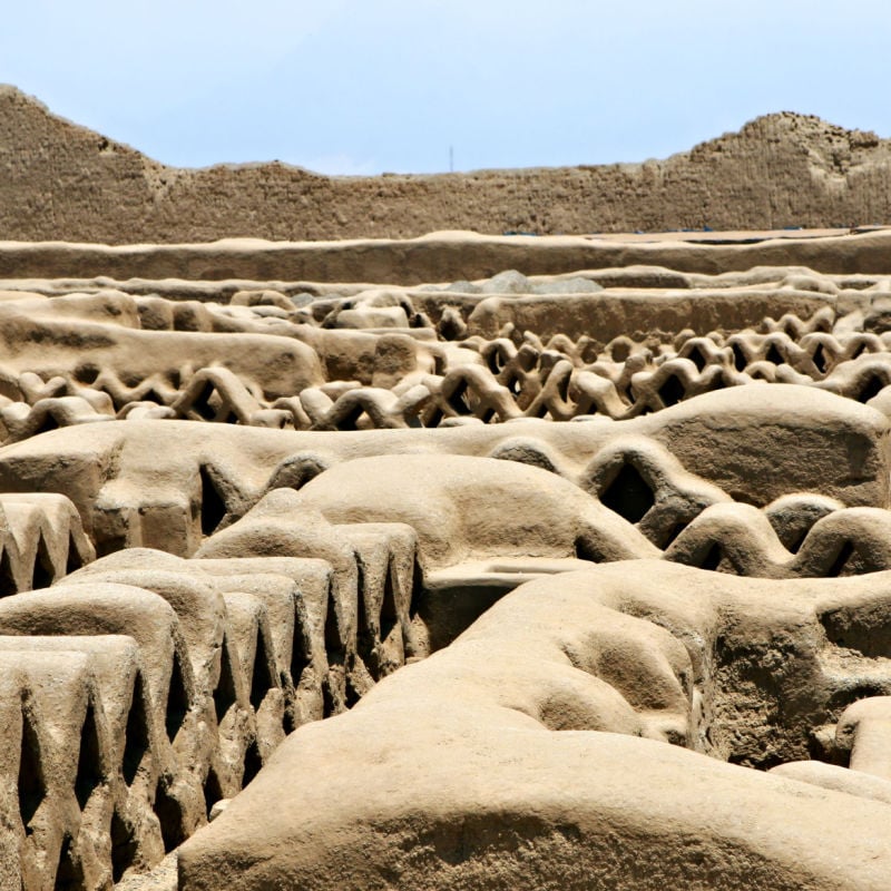 The ruins of the ancient city of Chan Chan Peru