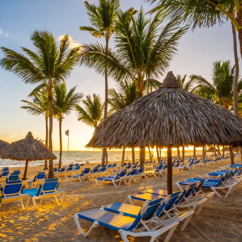 Dominican Republic resort beach chairs 