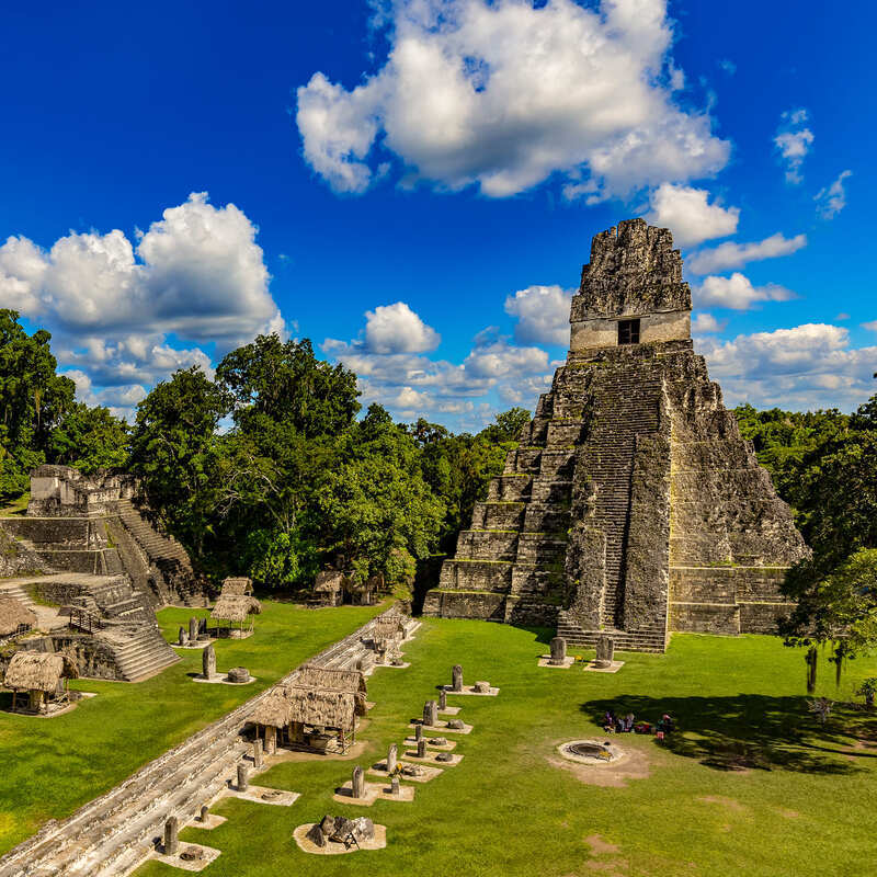Panorama Of Tikal, Guatemala, Central America