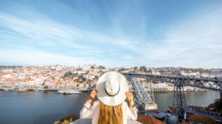 Woman in Porto Portugal
