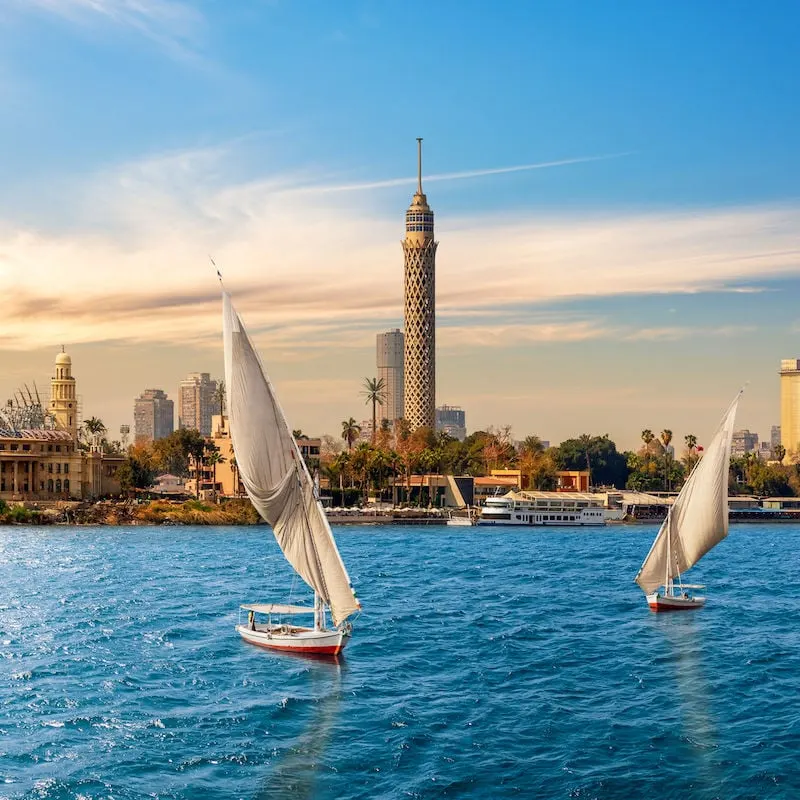 sailboats in egypt