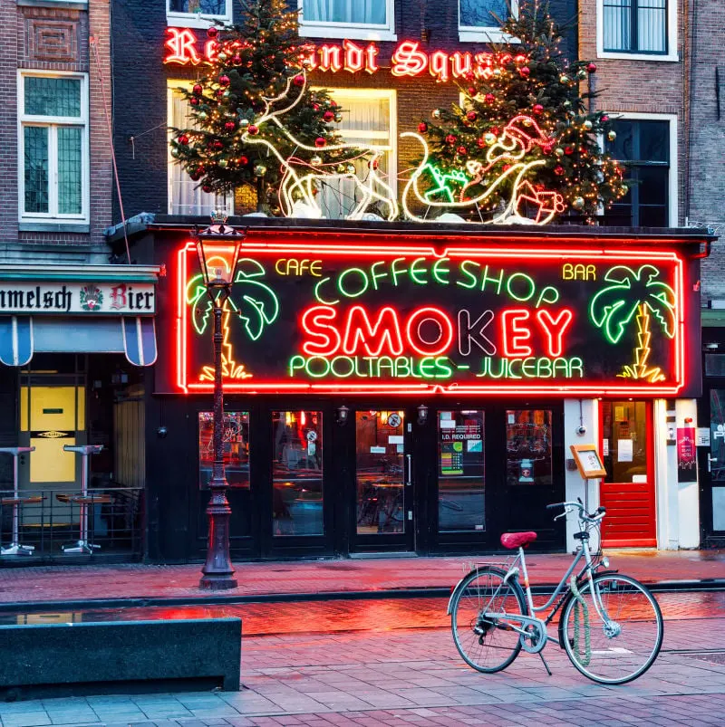 Cannabis coffeeshop in Amsterdam The Netherlands