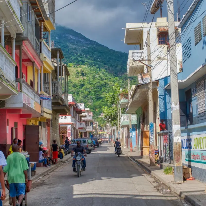 A street view of Caphaitien Haiti