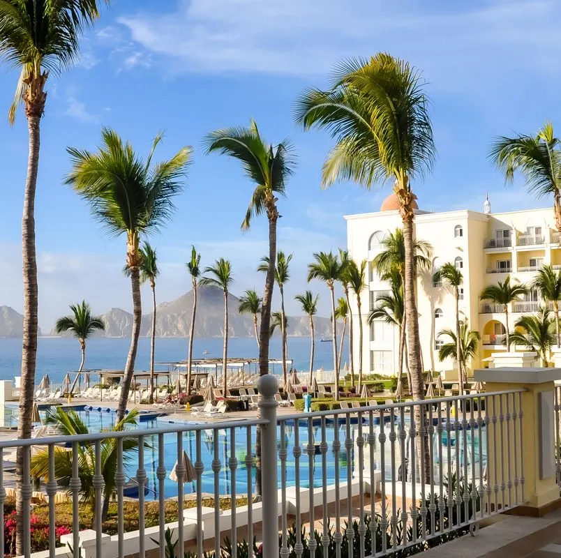 Exterior view of a resort in Los Cabos