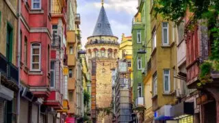 Galata Tower In Istanbul, Turkey