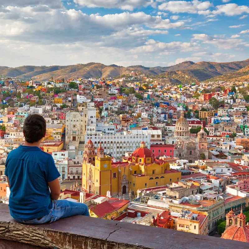 Guanajuato, scenic city lookout near Pipila