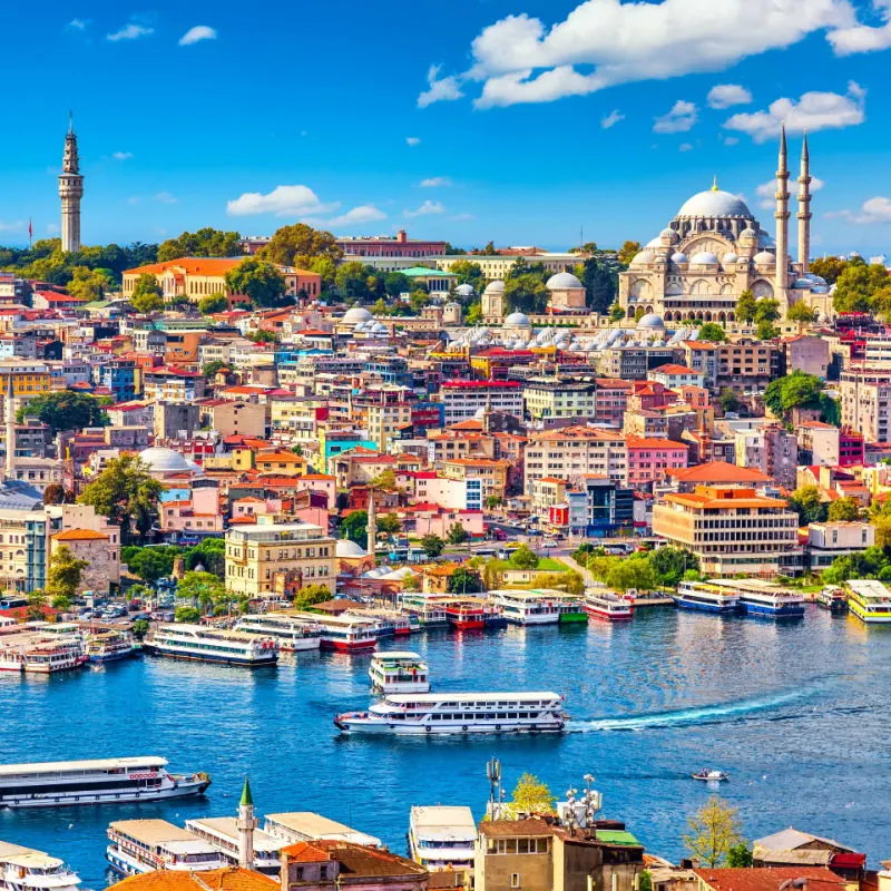 The colorful city of Istanbul, Turkey