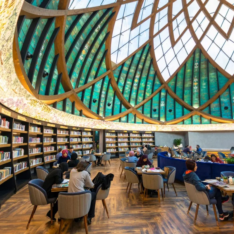 Nevmekân Sahil Library in Istanbul, Turkey