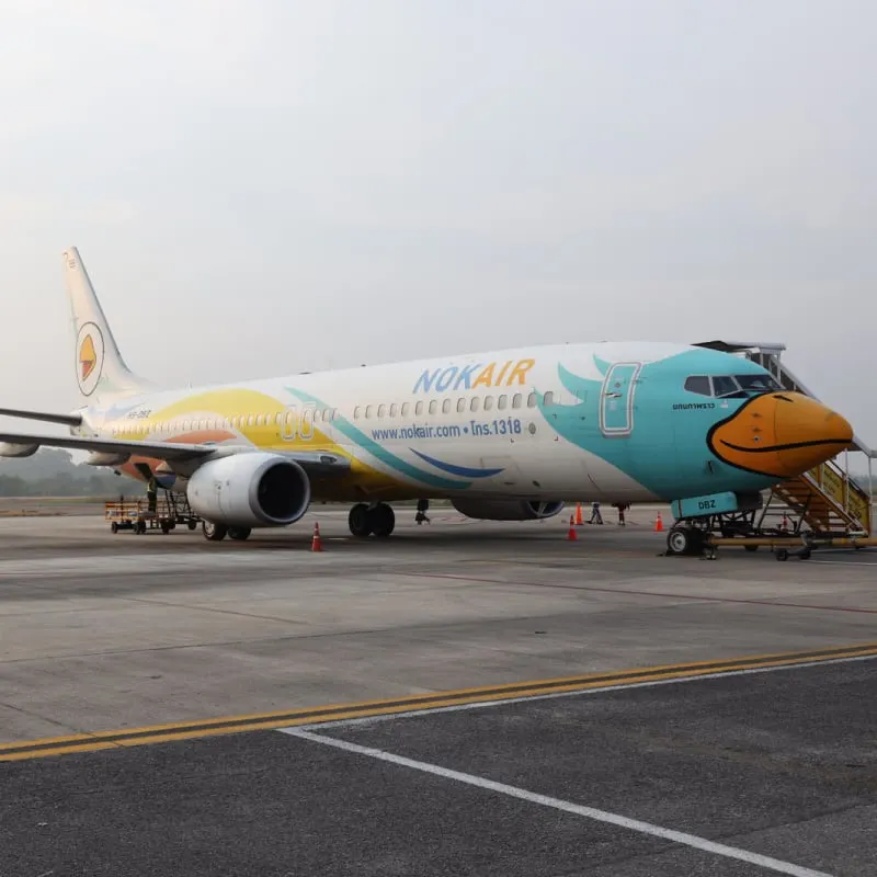 nok air plane at Nakhon Si Thammarat Airport