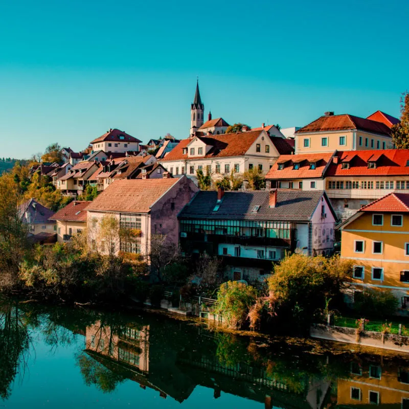 Novo Mesto old town slovenia europe