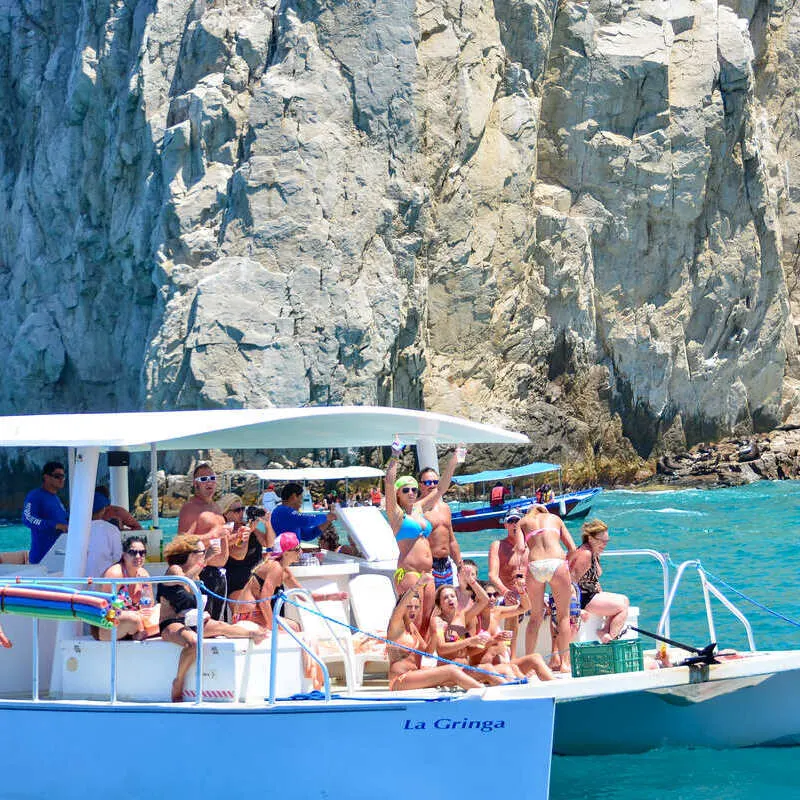 Party Boat In Los Cabos, Baja California Sur, Mexico