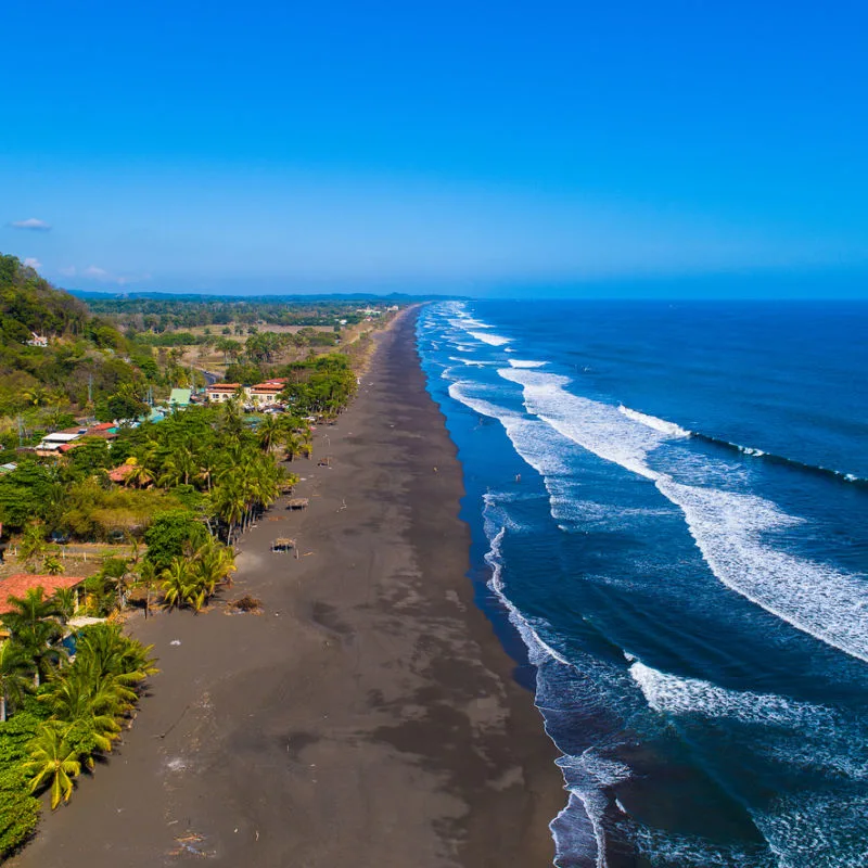 playa hermosa coastline in Costa Rica