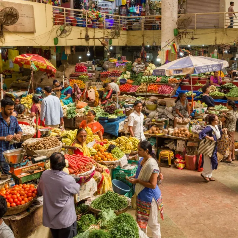 produce market in india