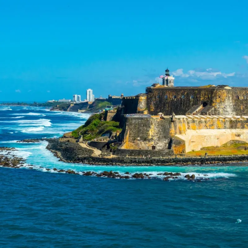 Puerto Rico history sea cliff