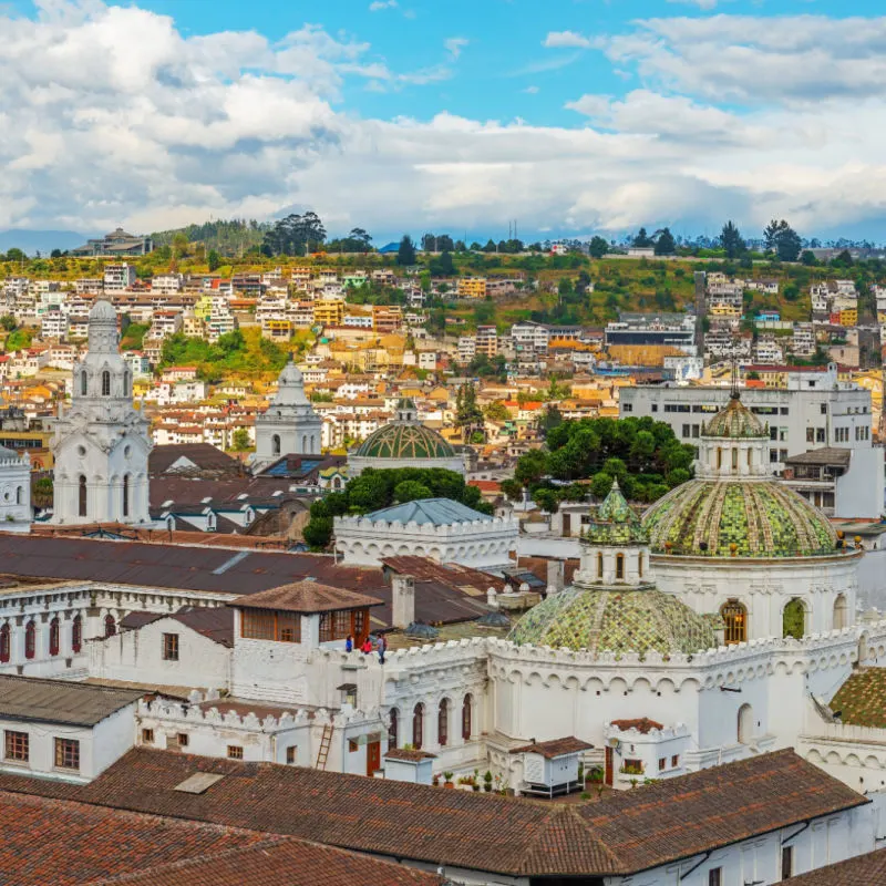 View of Quito Ecuador