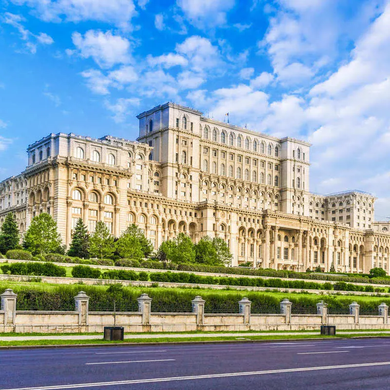Romanian Parliament In Bucharest, Romania, Eastern Europe