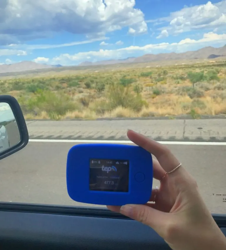 Taking Tep Wireless portable hotspot on a USA Road Trip