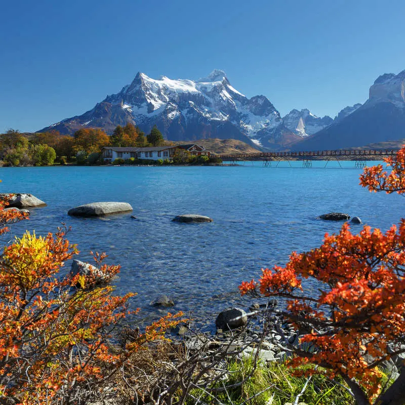 The Torres del Paine National Park In The Patagonian Region Of Chile, South America