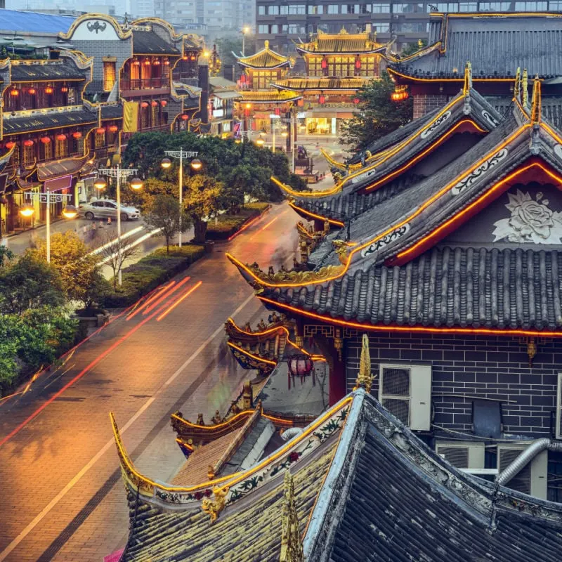 traditional buildings in chengdu china