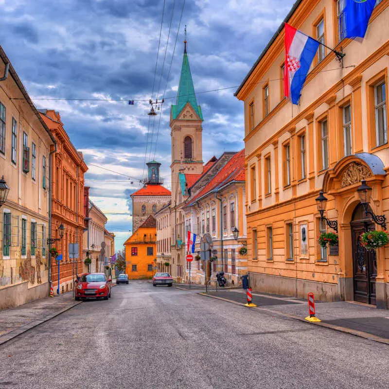 Upper Town Zagreb Called Gornij Grad, Zagreb, Capital City Of Croatia, Central Europe