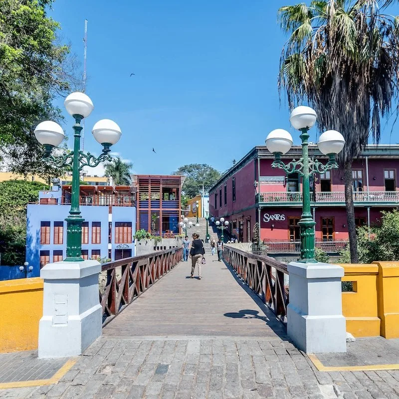 View of the Barranco neighborhood in Lima, Peru